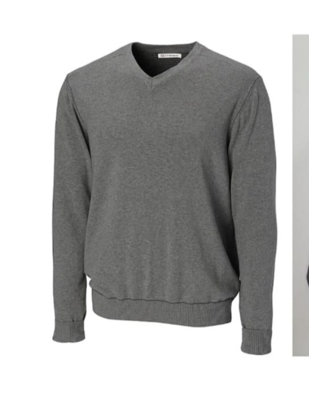 Cutter & Buck V-Neck Pima Cotton Pullover Sweatshirt Mens XL Olive Green Casul